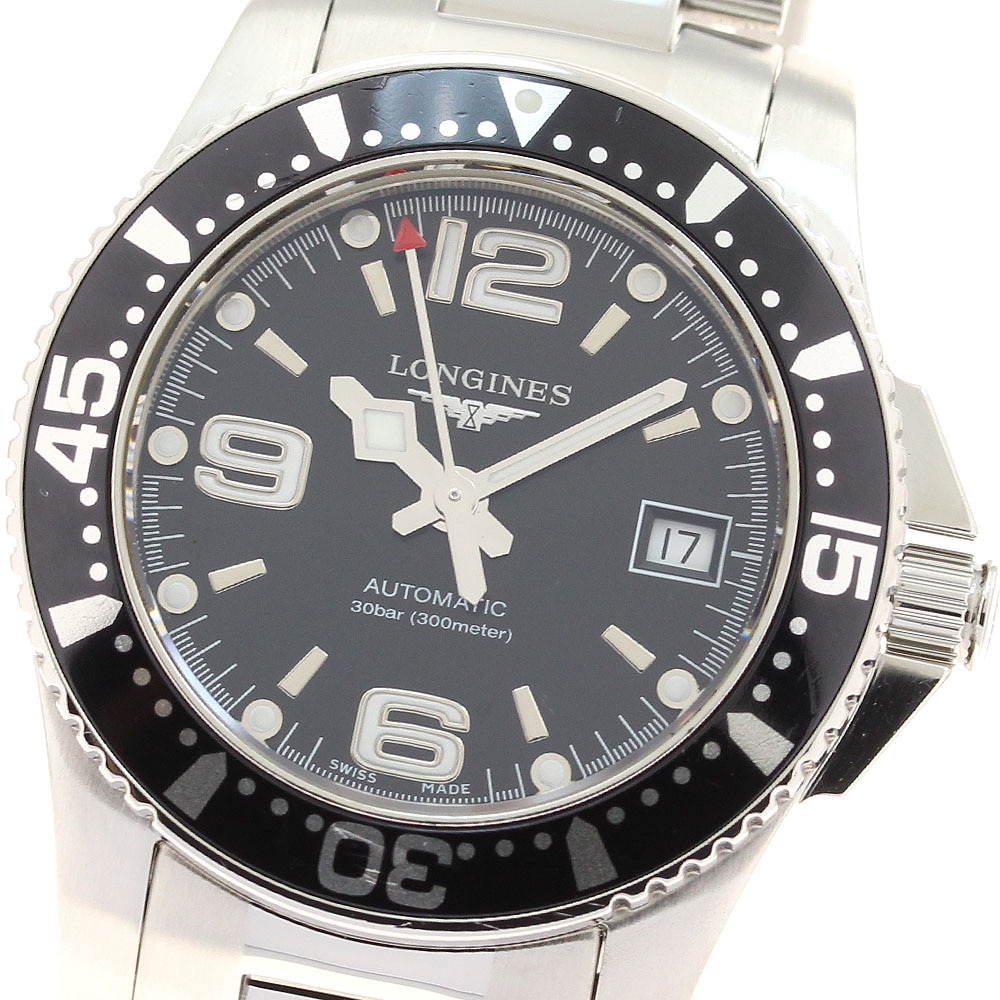 ロンジン LONGINES L3.284.4 ハイドロ コンクエスト デイト 自動巻き レディース _932784【中古】