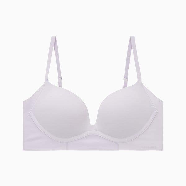 CK 26SS 女性 インビジブル マイクロファイバー ストレッチ プッシュアップ ブラジャー (QF6021AD-ZIK)