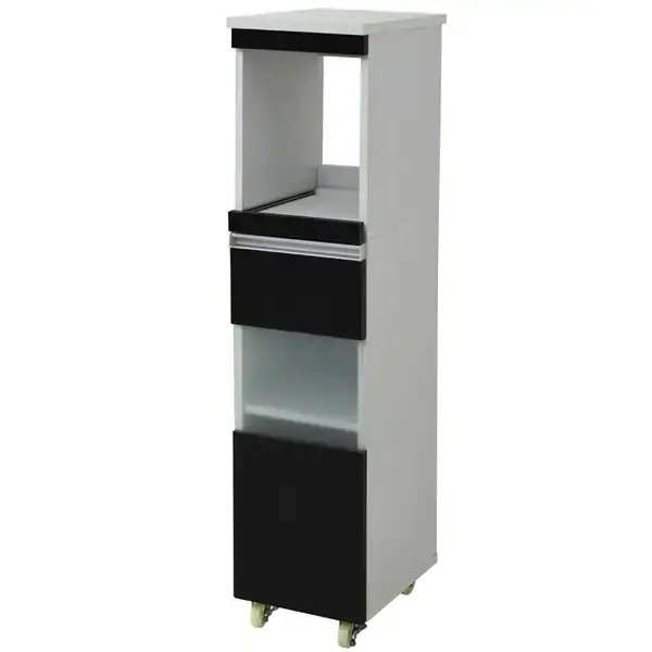 JKプラン キッチン 隙間収納 ラック 幅30 奥行39.5 高さ127 FKC-0003-WHDB ホワイト×ダークブラウン 14,310円