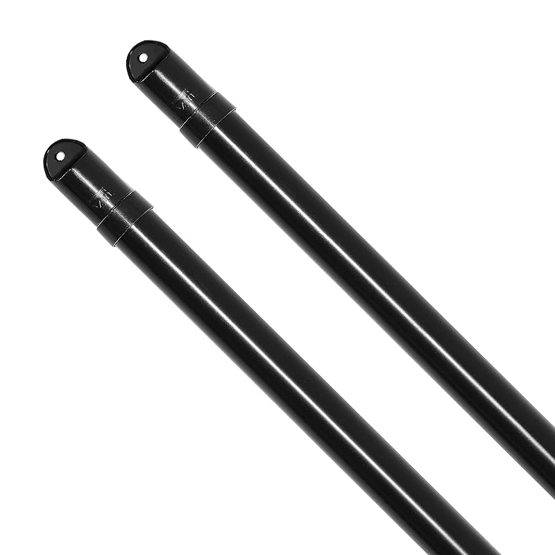 【BLKP】 パール金属 物干し竿 2.80~4.00m 2本セット ジョイント式 伸縮 竿 スチール 屋外 室内 ブラック 黒 BLKP N-7954