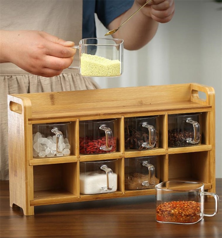 早い者勝ち 調味料ケース キッチンセット 調味料缶 プラスチック 家庭用 味の素 塩砂糖缶 収納ケース 調味料ケース カビが生えない 便利 八味入り調味料缶 シンプル 5,367円