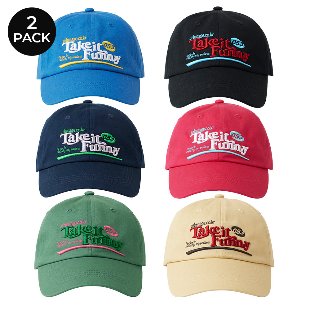 [2PACK] Take it Funny Ball Cap (6COLOR)