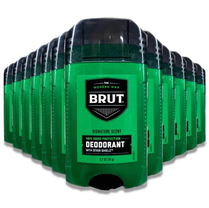 BRUT Deodorant Stick Original Fragrance 2.7 oz - 12 Pack