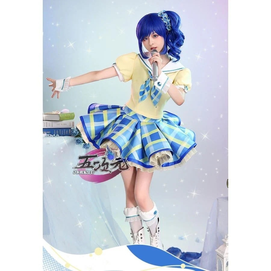 即納あり 三分妄想　アイカツアイドルカツドウ　コスプレ　霧矢葵　衣装　ins大人気 ウィッグ　靴　髙!品!質