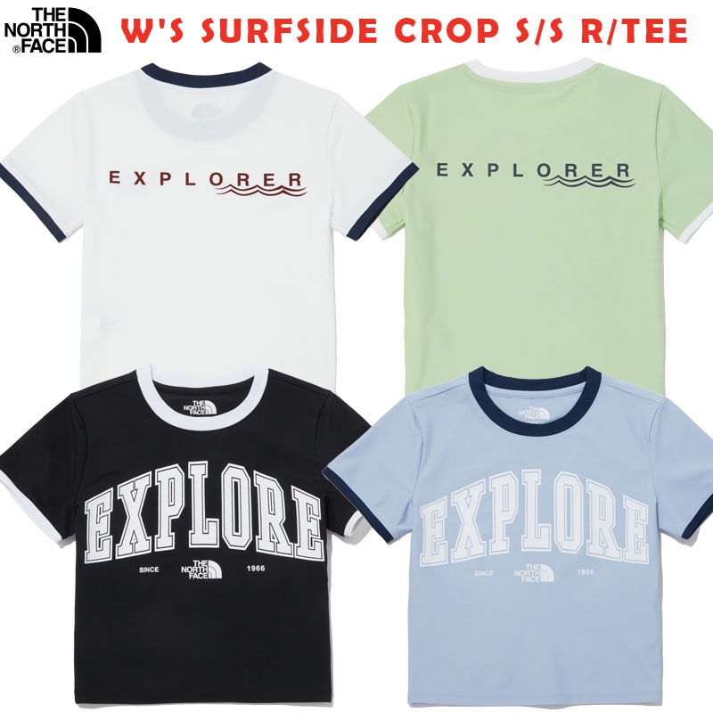 韓国正規品保証 関税負担なし NT7UP31J WS SURFSIDE CROP S/S R/TEEデイリー 基本 着装 男子 女子 人気 韓国 ファッション 男女共用 アウトドア