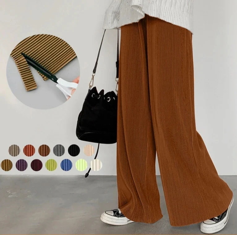 【20点セット】【急速出荷】2025改良型 13 Color 3枚で2 0 0円OFF リブ パンツ レディース 着心地がいい きれいめ 接触冷感 大きいサイズ パンツ イージーパンツ プリーツパンツ