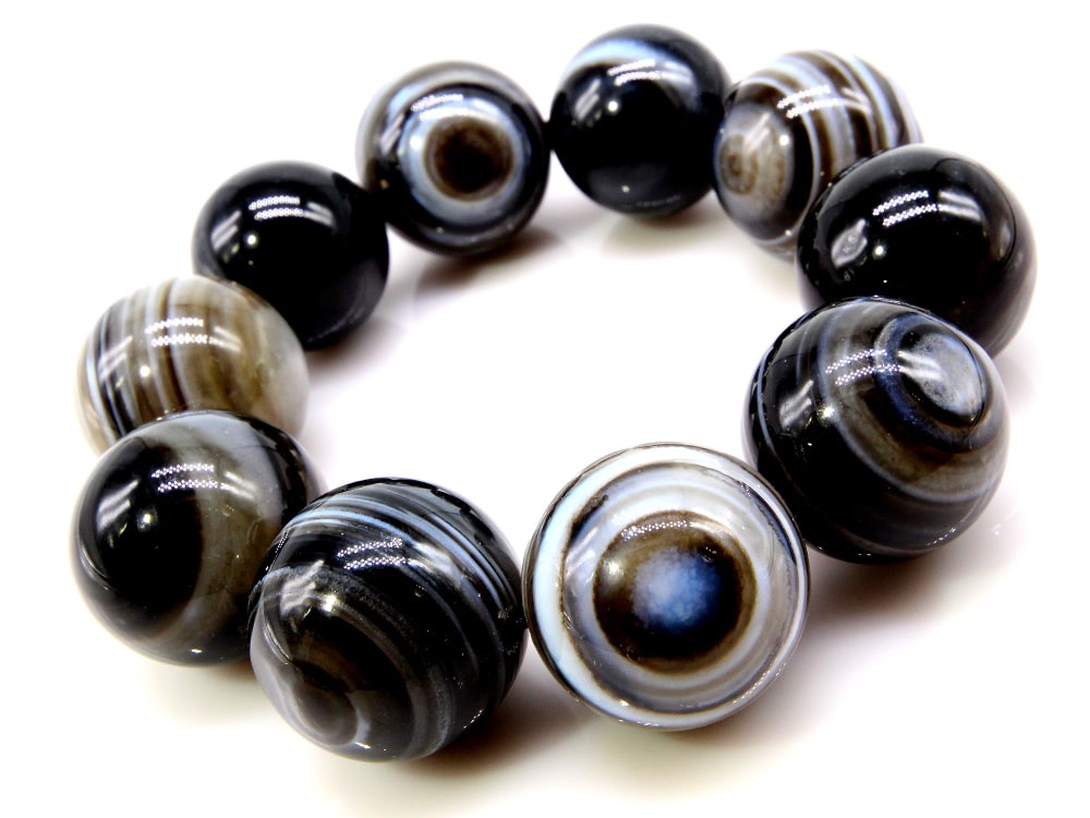 天眼石 ブレスレット 20mm パワーストーン ブレスレット メンズ 天然石 数珠 アクセサリー メンズブレスレット パワーストーンブレスレット 天然石ブレスレット 男性用 厄除け お守り アイアゲー