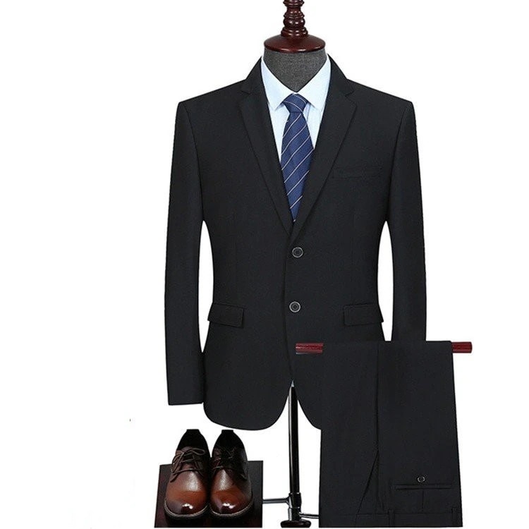 スーツ メンズ 2ツボタン 2ピーススーツ スリム フォーマル 細身 無地 通勤 結婚式 就活 パー