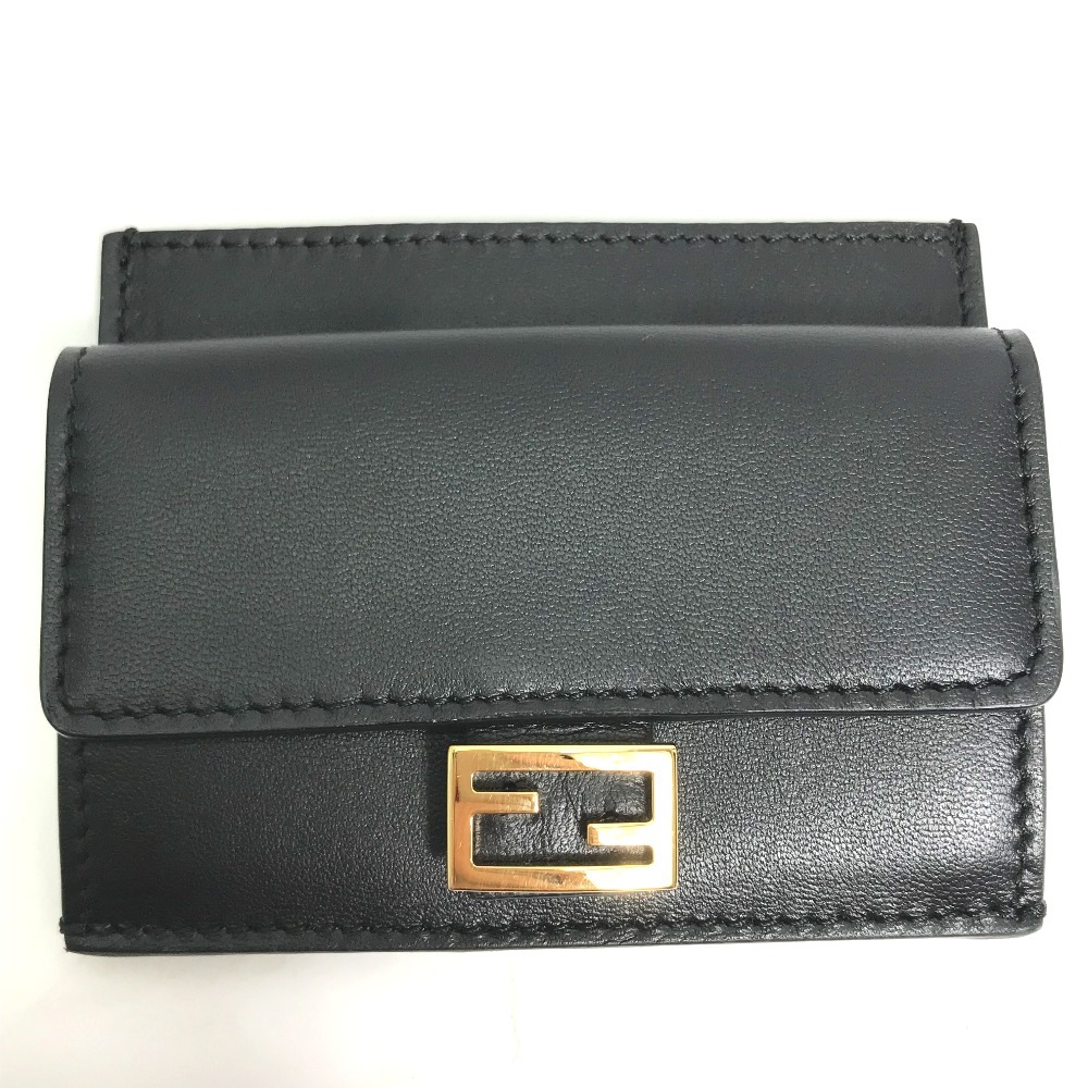 コインケース 8M0423 バゲット カードホルダー 小銭入れ 財布 レザー ブラック