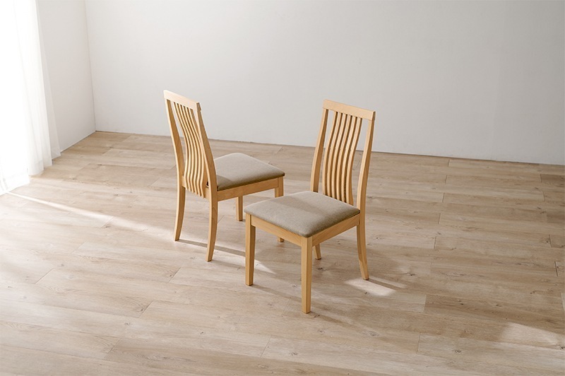 ダイニングチェア 椅子 2脚セット おしゃれ 木製 レトロ エレガント チェア いす イス座面高43cm