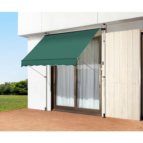 サンシェード 日よけスクリーン 突っ張り オーニング すだれ UVカット率99％ 撥水 工事不要 幅200cm