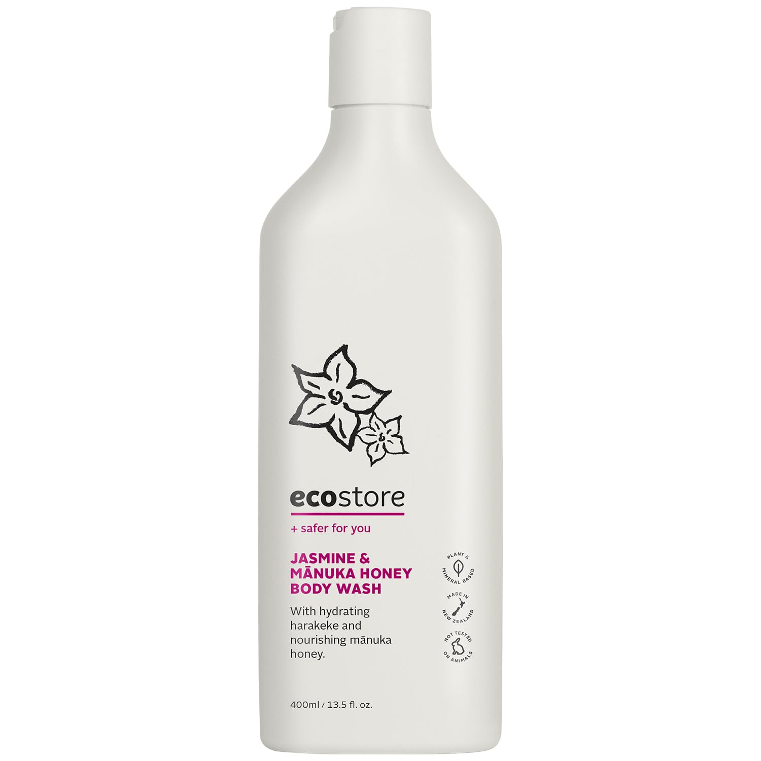 ecostore(エコストア) ボディウォッシュ 【ジャスミン＆マヌカハニー】 400mL ボディソープ ボディケア 弱酸性 植物由来 肌にやさしい