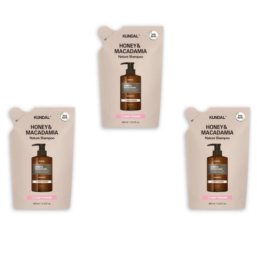 ネイチャーシャンプー詰め替えパックベビーパウダー400ml x 3本しっとりとした香りのある柔らかい髪のヘアケアシャワーバス 6,884円