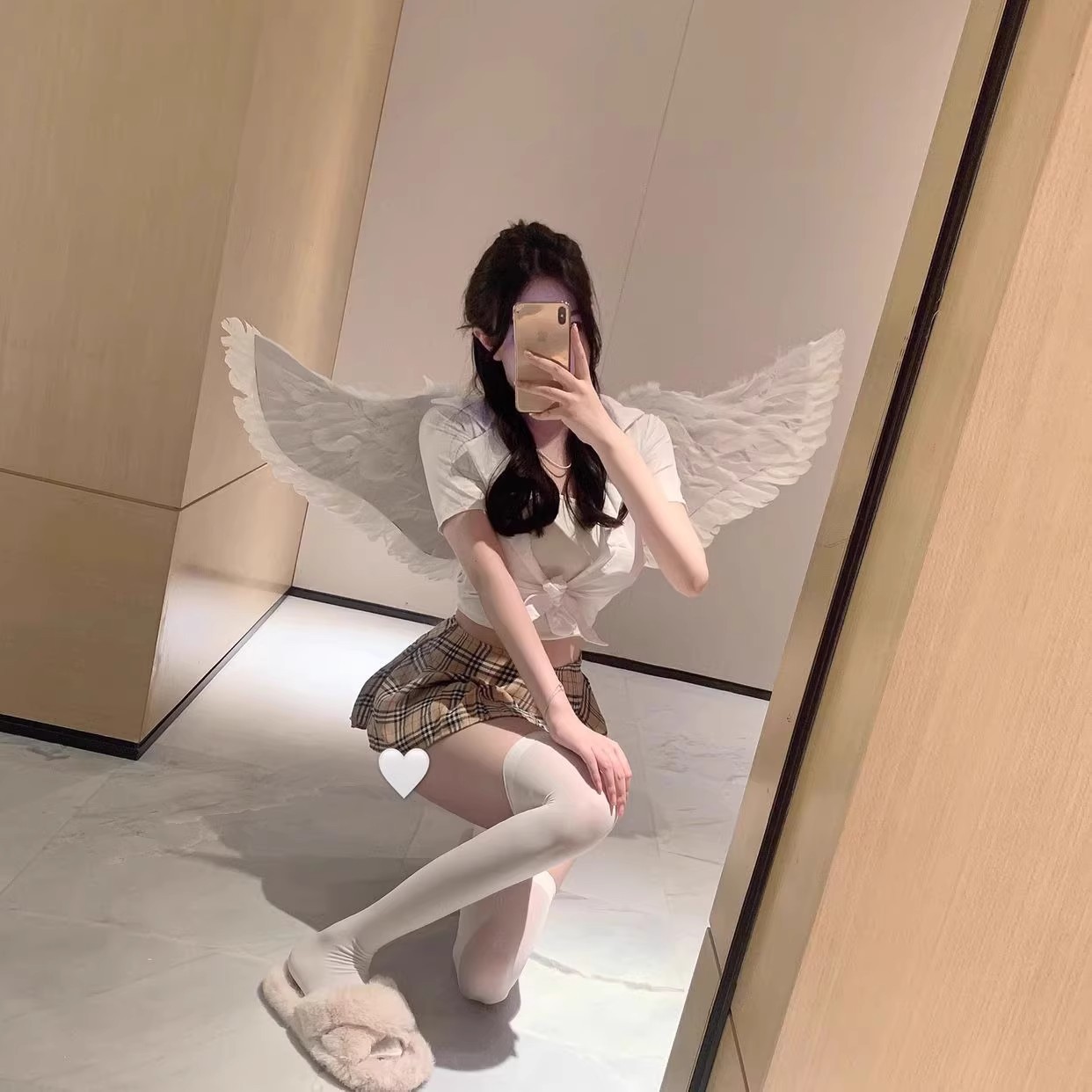 【1つ買うと10つ無料】白いストッキング純粋な膝の靴下白い黒いストッキング女性春と秋のスタイルjkミディアムブシンモデル