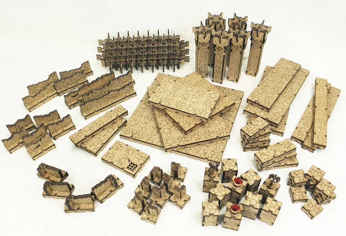 ニューゲームズオーダー ウクライナダンジョン フロア・ウォールセット（Deep Dark Dungeons Terrain） テレイン ウクライナダンジョン フロア ウォールセット 10,296円