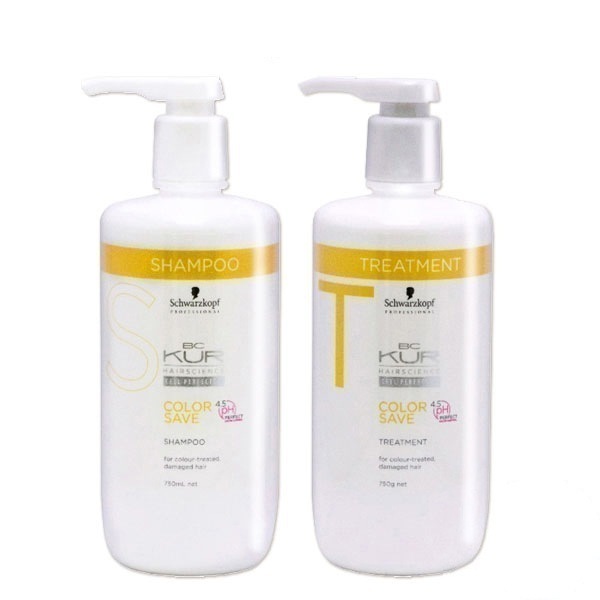 BCクア カラーセーブ シャンプー a 750mL + トリートメント a 750g セット