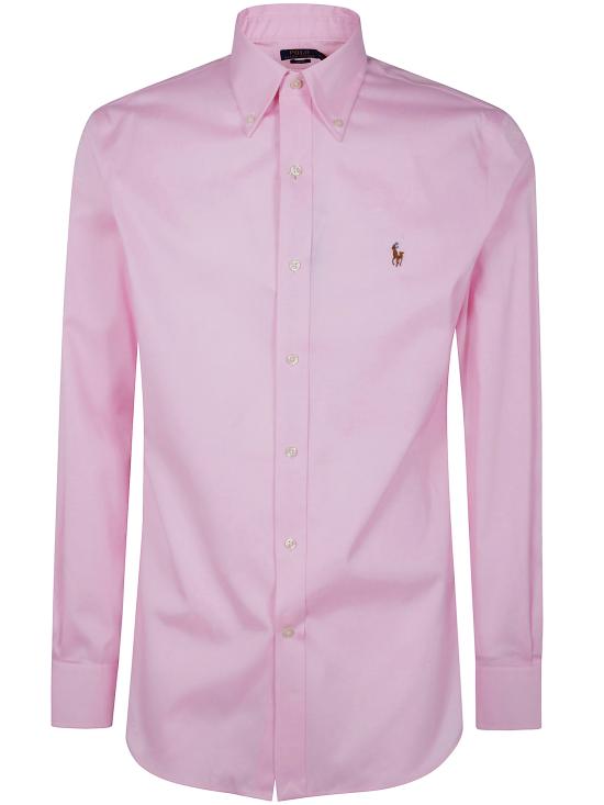 POLO RALPH LAUREN Men Long Tops 712 968978 002 PINK WHITE