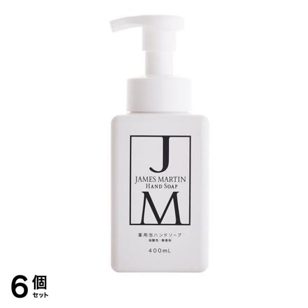 JM ジェームズマーティン 薬用泡ハンドソープ ポンプ本体 400mL 6個セット