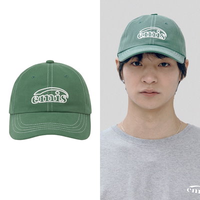 【emis】韓国人気★ WHITE STITCH BALL CAP セール】WHITE STITCH BALL CAP（キャップ）｜EMIS（イミス）の