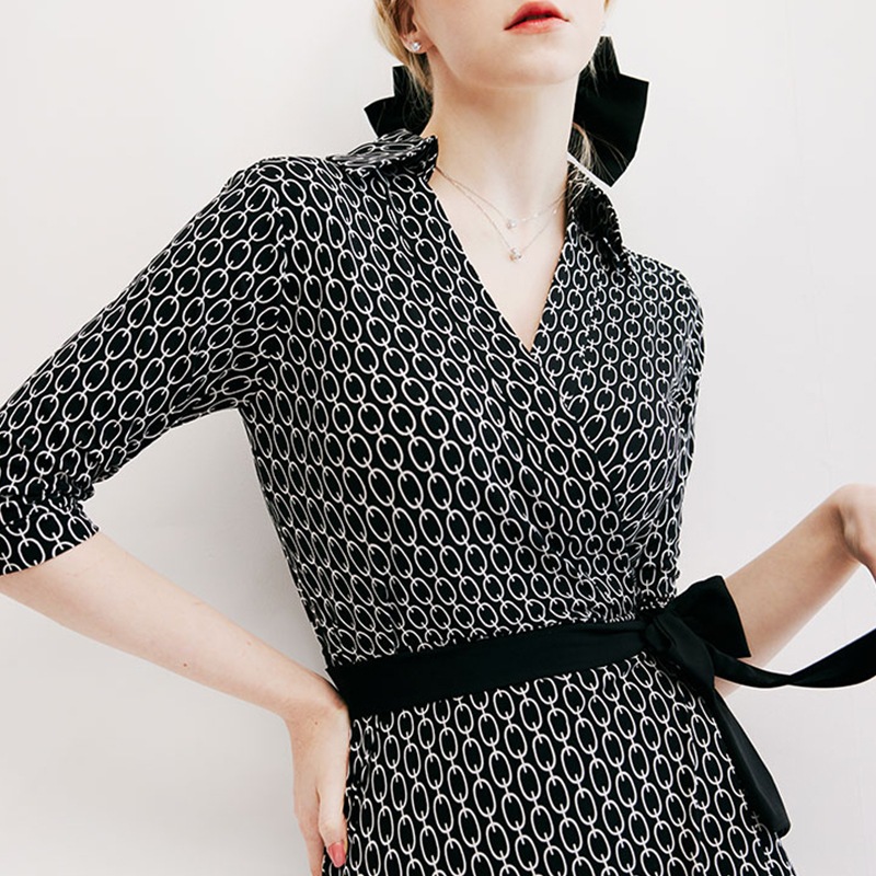 シンプルラインオニキスミディラップワンピース