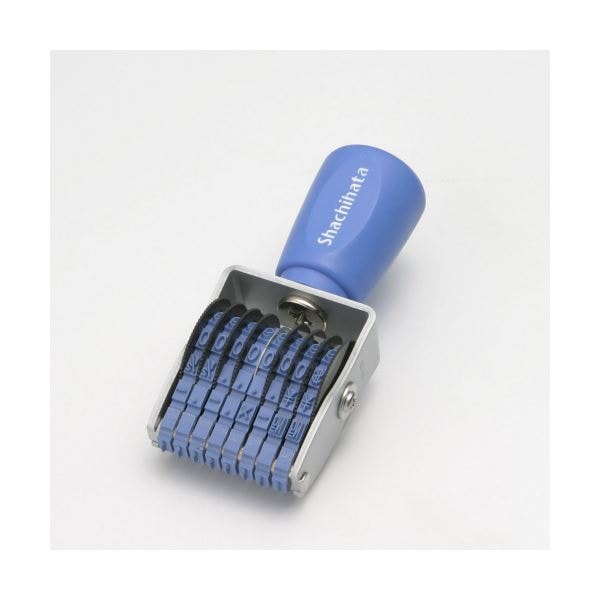 （まとめ） シヤチハタ 回転ゴム印 エルゴグリップ欧文8連 4号 ゴシック体 CF-84G 1個 (×5セット)