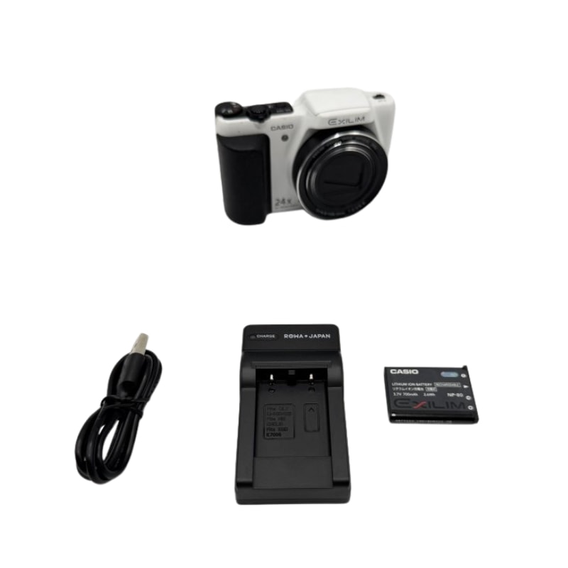 中古 デジタルカメラ EXILIM 1610万画素 24倍 ホワイト EX-H50WE