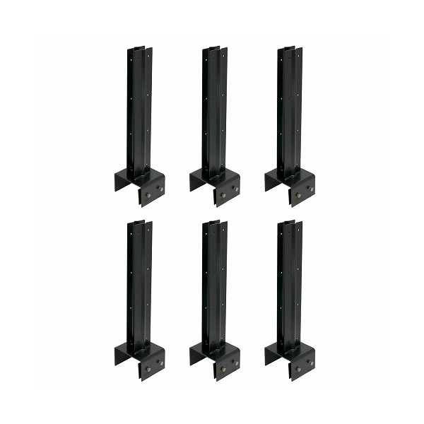 住まいスタイル ラティスフェンス固定金具12cmブロック用(連結用6個) ブラック S-BF4512J-6P メーカー直送