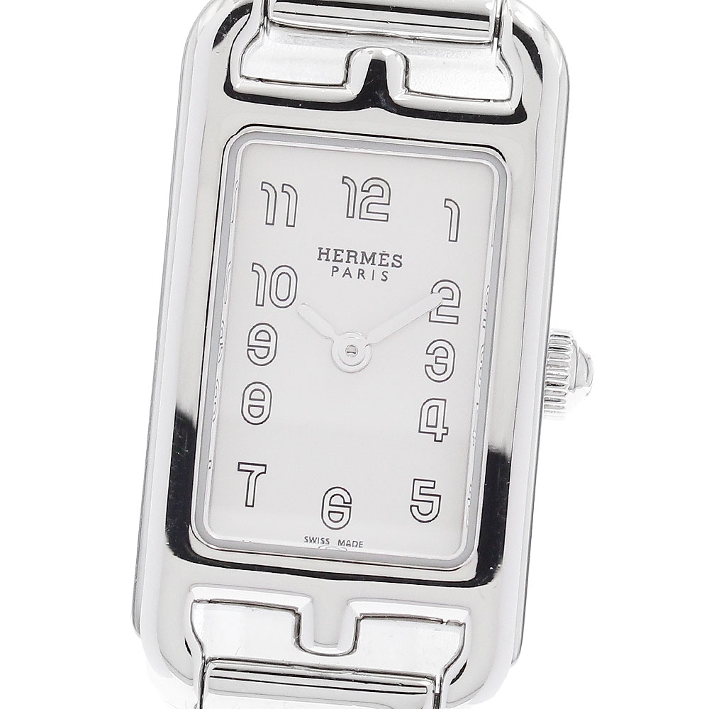 エルメス HERMES NA2.110 ナンタケット クォーツ レディース 保証書付き_888058【中古】
