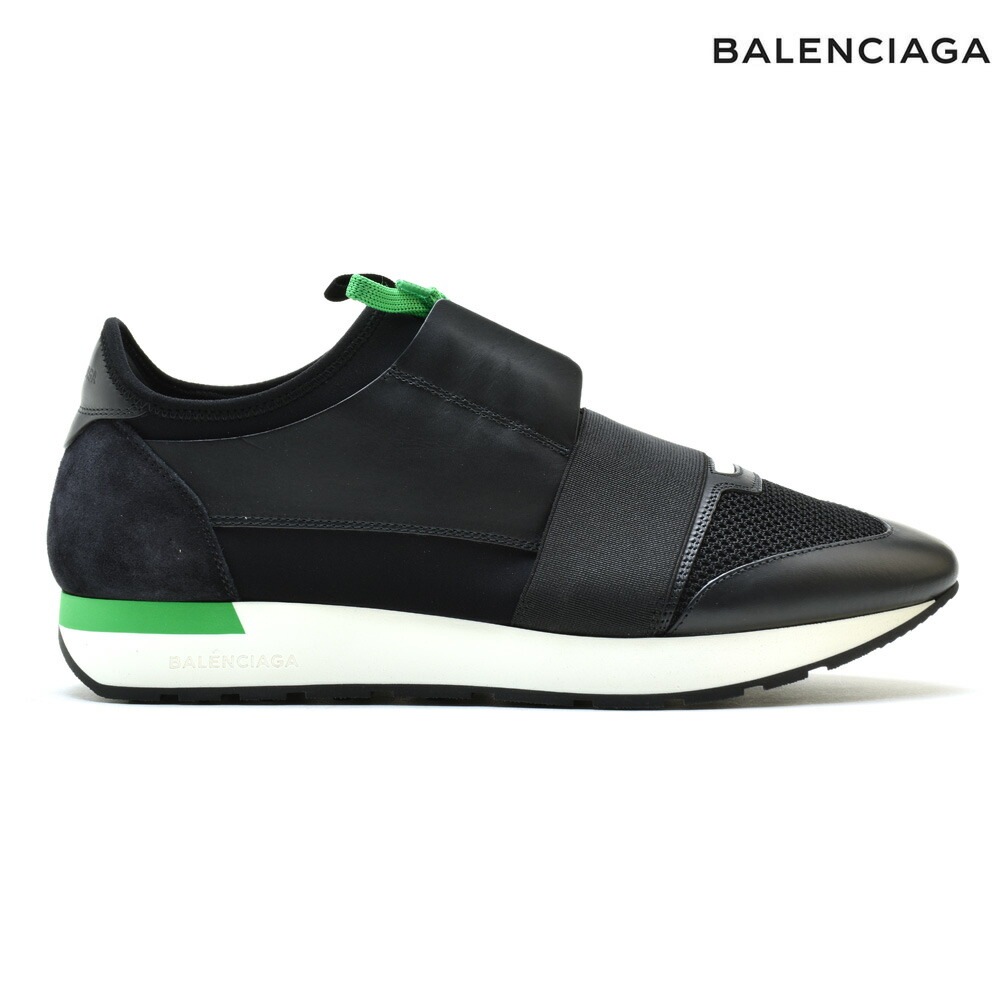 バレンシアガ レースランナー メンズ スニーカー ローカット ブラック 黒 BALENCIAGA[551634-1000]
