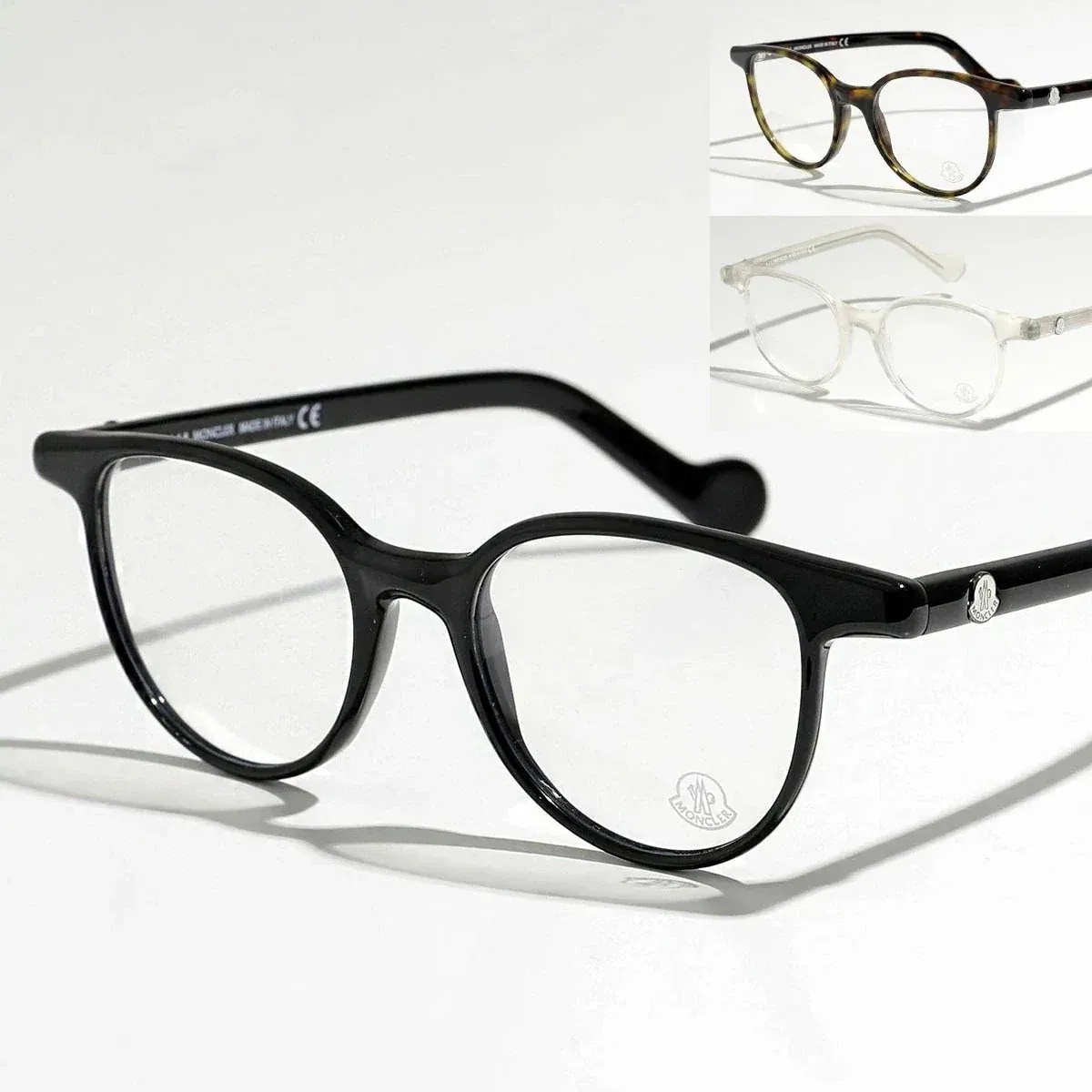 MONCLER モンクレール メガネ ML5032 レディース ウェリントン型 めがね 伊達メガネ ダテ 眼鏡 ロゴ アイウェア アジアンフィット カラー3色