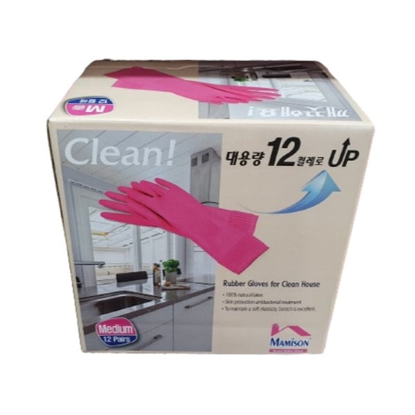 Qoo10] MAMISON マミソン ゴム手袋 M 中型12