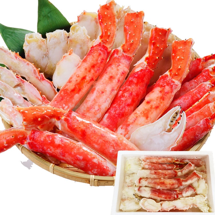 タラバガニ ボイル ハーフカット 総重量 800g 前後 ポーション ビードロ 棒肉 剥き身 剥身 カット 脚 足 たらば タラバ カニ 蟹