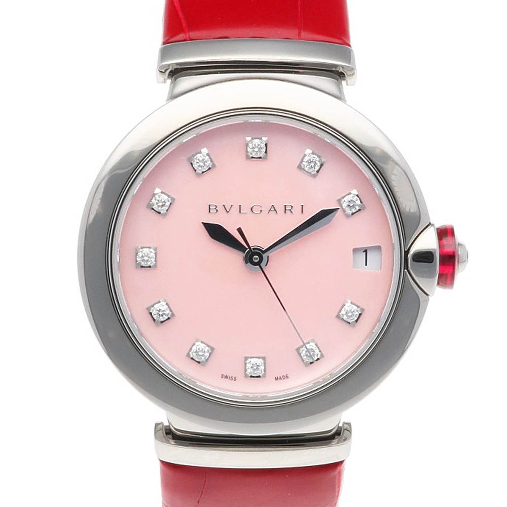 ブルガリ ルチェア 腕時計 ステンレススチール LU33C2SLD/11 自動巻き 1年保証 BVLGARI 中古