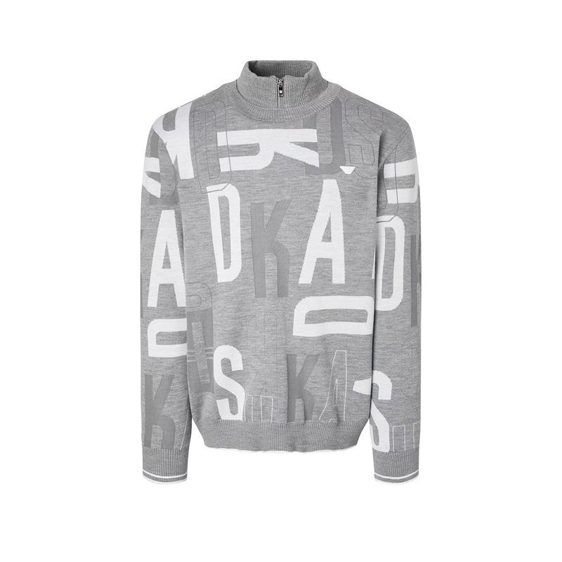 25FW PREMIUM 男性 DAKSパターン 防風 ハーフジップ ニット DGSW5D751G2_s