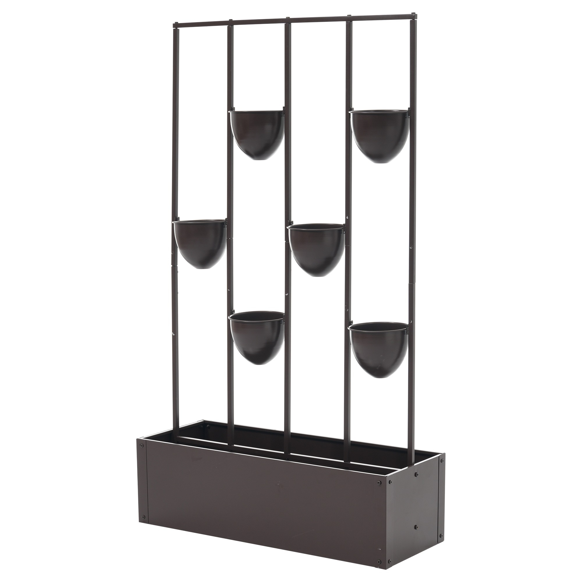 【50】フェンス プランター付き 目隠し プランター付き 電着塗装 植木鉢付き 簡単設置 92*36*160cm 園芸用品 プランター ガーデンラティス プランターボックス 花壇フェンス ガーデニング 6,469円