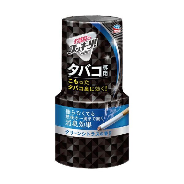 （まとめ）アース製薬 お部屋のスッキーリ！タバコ用 クリーンシトラス 400ml 1個[x10]