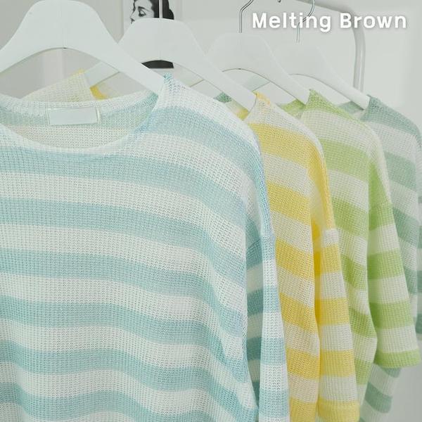 女性半袖ニット 女性ルーズフィットニットティー HJ24