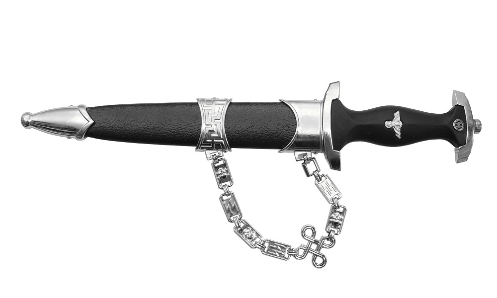 模造刀 エリート ダガー DENIX デニックス 4035 38cm ブラック シルバー レプリカ 剣 刀 ソード 西洋 コスプレ SCHUTZSTAFFEL 短剣 シュッツスタッフル