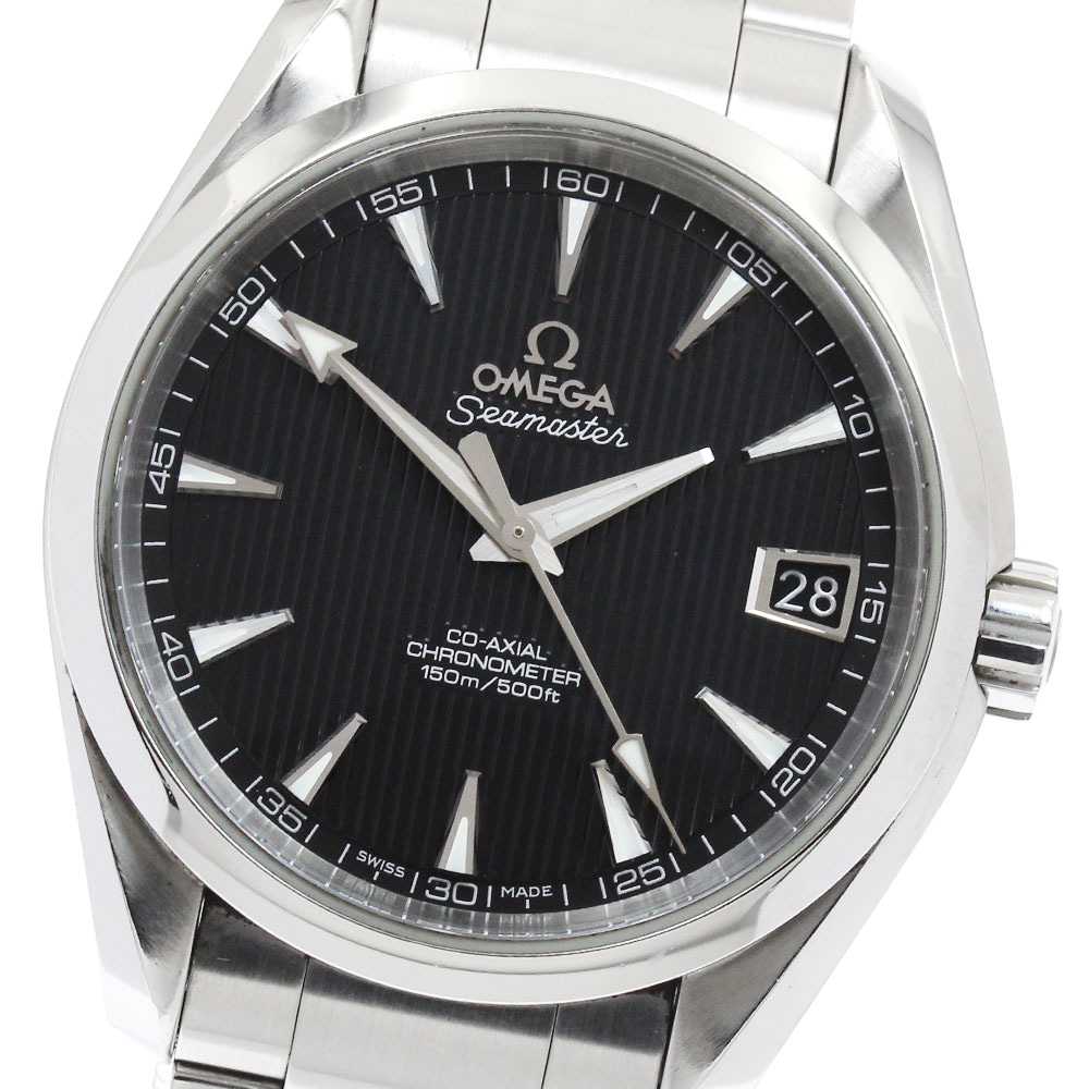 オメガ OMEGA 231.10.39.21.01.001 シーマスター アクアテラ デイト コーアクシャル メンズ 保証書付き_901251【中古】