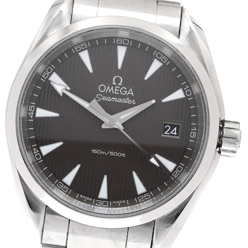 オメガ OMEGA 231.10.39.60.06.001 シーマスター アクアテラ 150M デイト クォーツ メンズ 保証書付き_933068【中古】