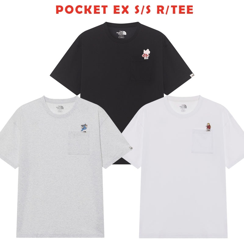 韓国正規品保証 関税負担なしNT7UR22J POCKET EX SS RTEEデイリー 基本 着装 男子 女子 人気 韓国 ファッション 男女共用 アウトドア