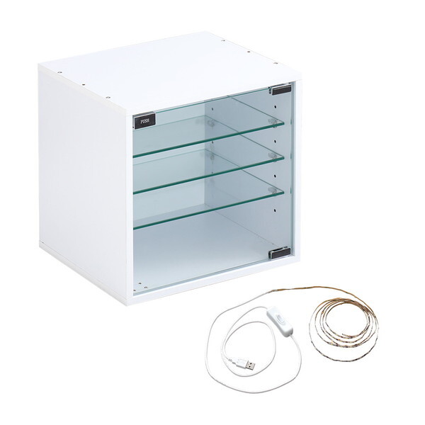 ホームテイスト コレクションキューブラック 深型タイプ LEDセットQCLR-D29-SET-WH メーカー直送