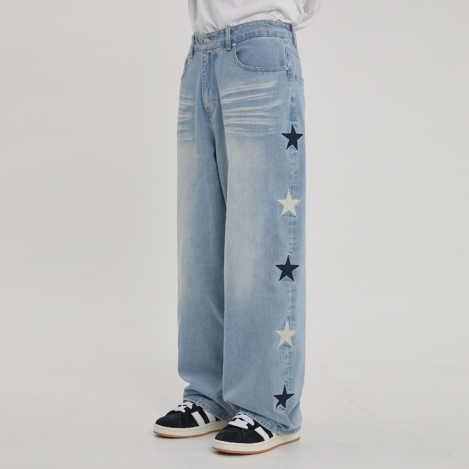 Star Denim Pants LIGHT BLUE