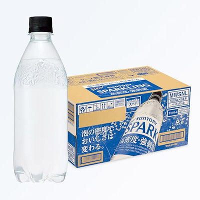 他サイト： 【強炭酸水】サントリー 天然水 SPARKLING スパークリング ラベルレス 500ml×24本 まとめ売り実施中の商品画像
