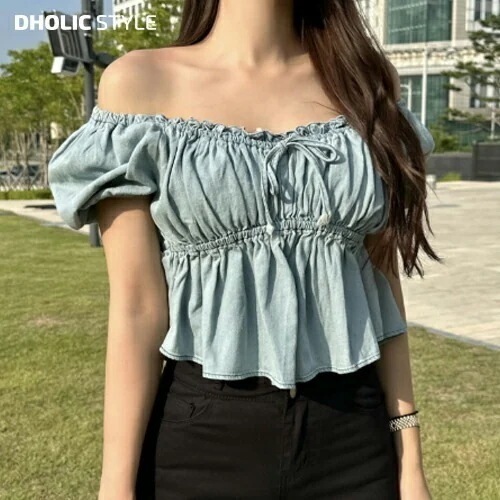 2WAYデニムペプラムブラウス・p565052