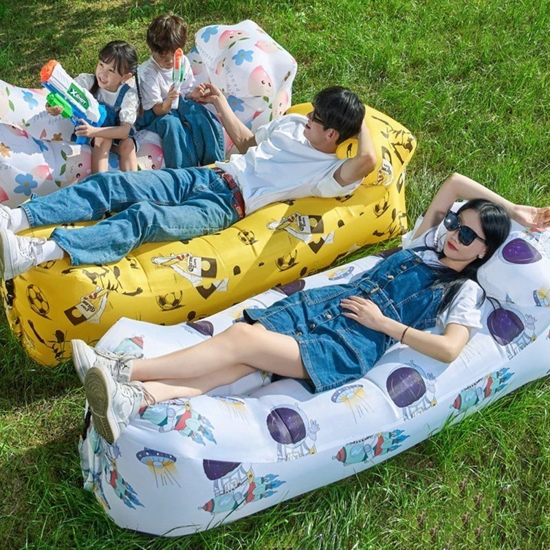 屋外のエアーソファー ラウンジャーベッド ポータブルハンモック 防水 ハイキング ビーチパーティー用 6,231円