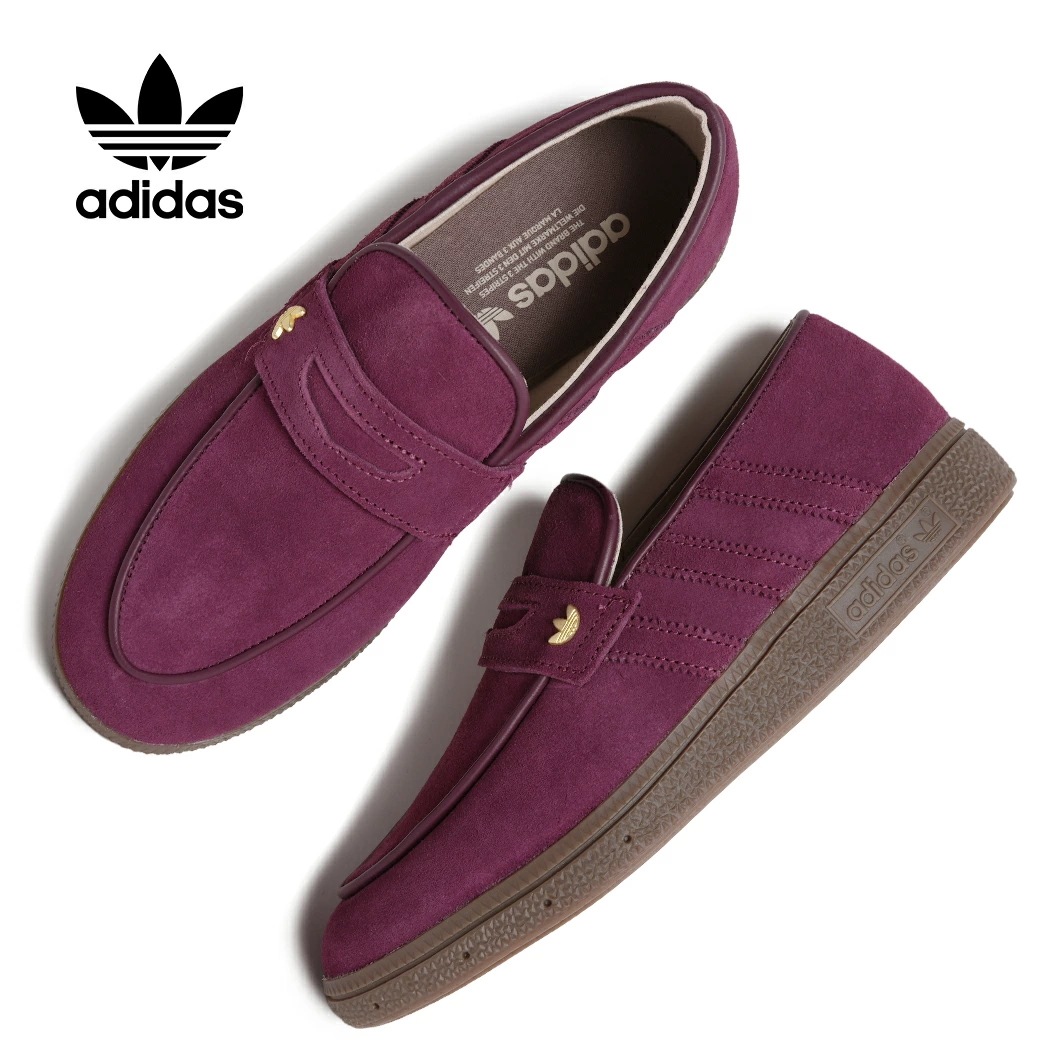 adidas アディダス ハンドボール スペツィアル ローファー スニーカー HANDBALL SPEZIAL LOAFER MAROON ( スエード ガムソール メンズ レディース KK2780