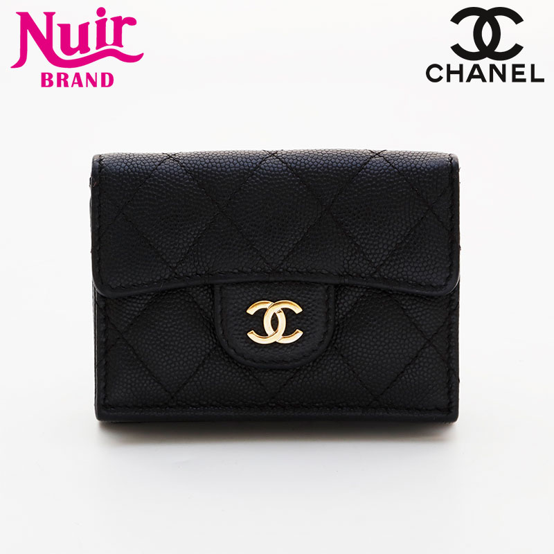 三つ折り財布 ブラック WS21535