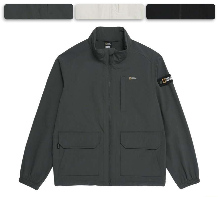 アルケロン WOVEN STRETCH STAND NECK JACKET (N253UFT030)