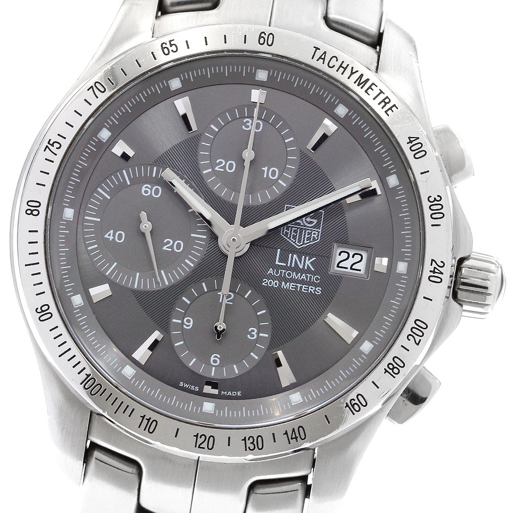 タグホイヤー TAG HEUER CJF2115 リンク デイト クロノグラフ 自動巻き メンズ _903763【中古】